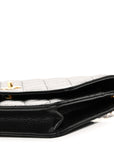 Caviar Quilted CC Turnlock Wallet On Chain WOC Black