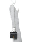 Grain de Poudre Mini Classic Monogram Cassandra Top Handle Black