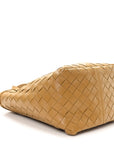 Nappa Intrecciato Small Flip Flap Tote Acorn Brass