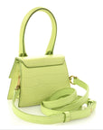 Calfskin Crocodile Embossed Le Chiquito Light Green