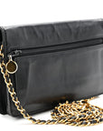 Lambskin Timeless CC Wallet On Chain WOC Black