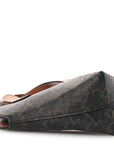 Triomphe Canvas Calfskin Teen Couer Heart Bag Tan