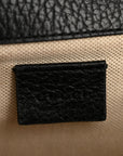 Pebbled Calfskin Small Dionysus Shoulder Bag Black