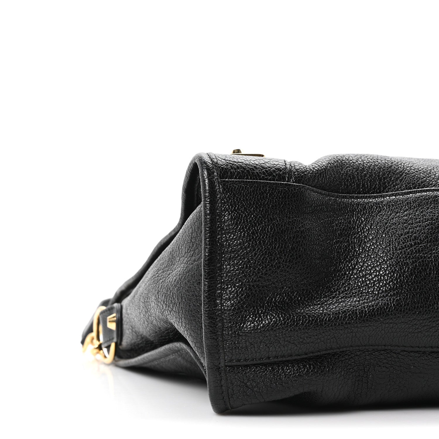 Chevre Gold Metallic Edge Hardware City Black