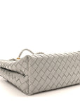 Nappa Intrecciato Small Andiamo Shoulder Bag Sterling