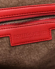 Nappa Intrecciato Nodini Crossbody Messenger Red