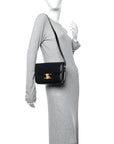 Shiny Calfskin Medium Triomphe Black