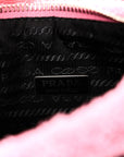 Terry Cloth Mini Re-Edition 2000 Bag Petalo Black