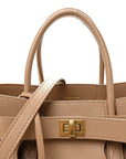 Smooth Calfskin Small Bel Air Carry All Bag Latte
