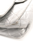 Metallic Lambskin Quilted 2.55 Reissue 227 Flap Silver