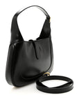 Boarded Dyana Lux Calfskin Small Jackie 1961 Hobo Black