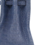Matte Porosus Crocodile 18K White Gold Diamond Birkin 35 Bleu Brighton