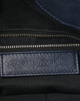 Agneau Classic Silver Hardware Hexagon Bleu Mineral