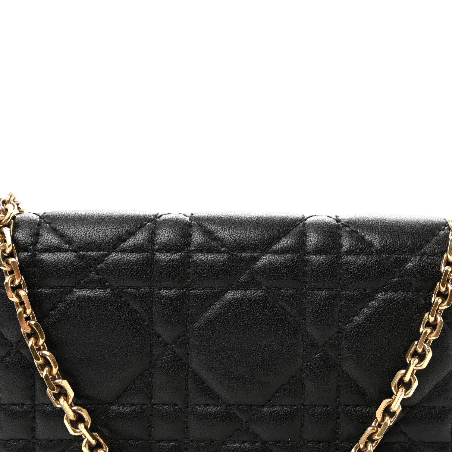 Lambskin Cannage Lady D1OR Pouch Black