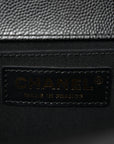 Caviar Quilted Medium Boy Flap Black