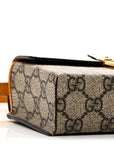 GG Supreme Monogram New Sakai Calfskin Mini Padlock Top Handle Shoulder Bag Beige Ebony Mystic White Sun Oil
