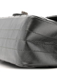 Metallic Aged Calfskin Chevron Quilted 2.55 Reissue Mini Flap Grey