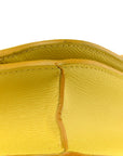 Liege Calfskin Medium Classic Box Flap Bag Fluo Yellow