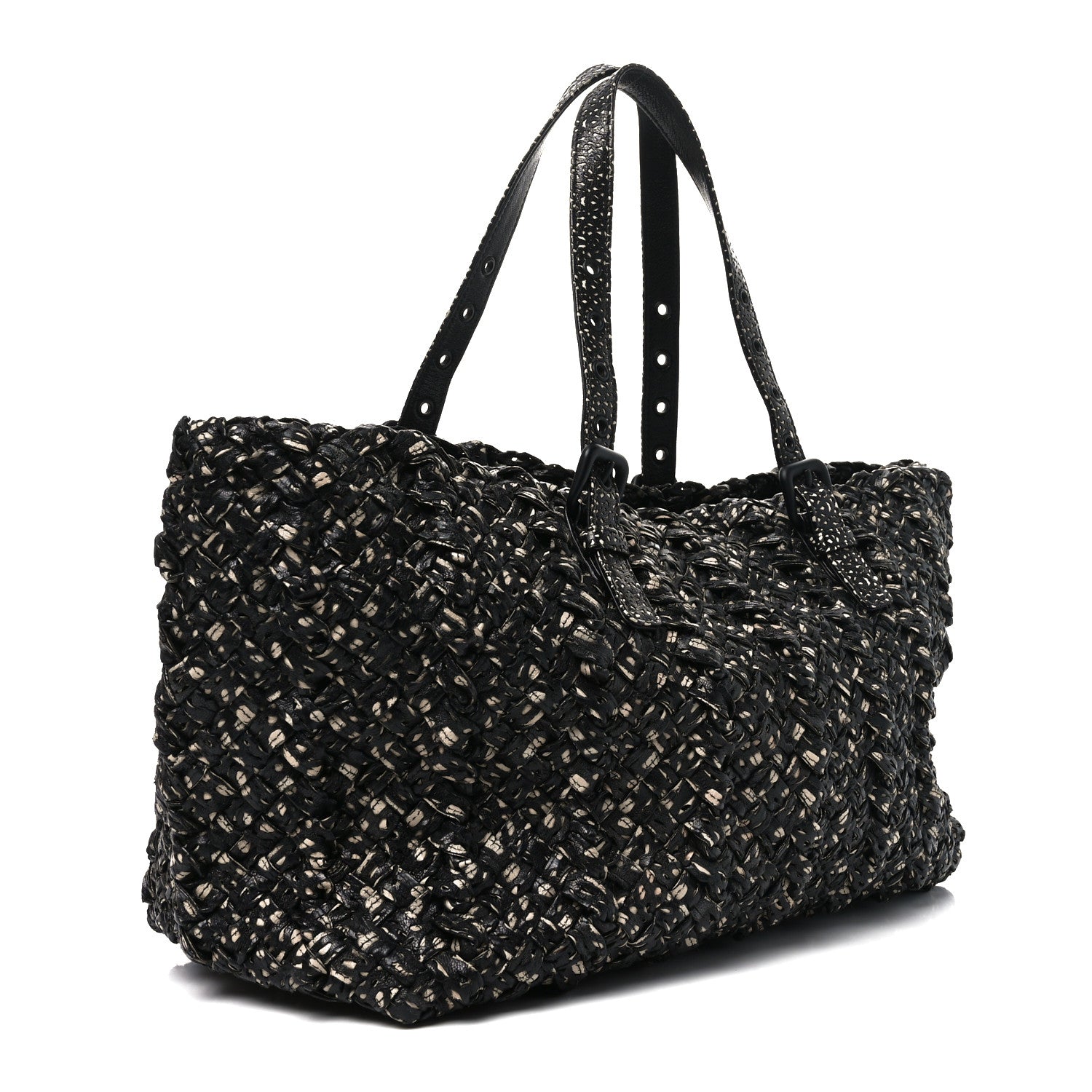 Nappa Nastri Medium Lido Tote Bag Tourmaline