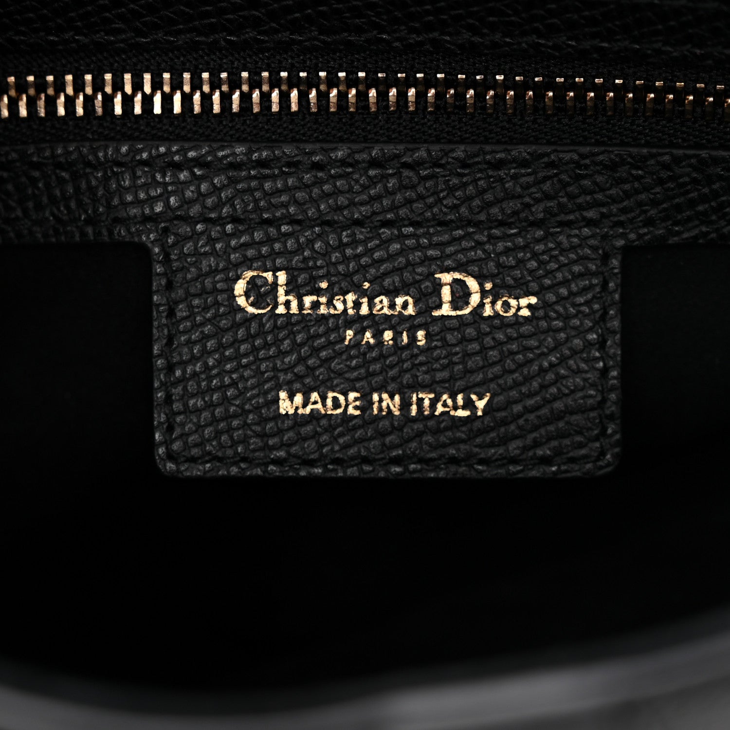 Grained Calfskin Saddle Bag Black