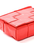 Paper Calfskin Intrecciato Stretch Cassette Bright Red