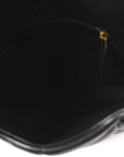 Lambskin Quilted Medium Loulou Puffer Monogram Chain Satchel Black