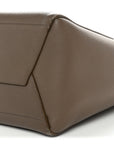 Soft Grained Calfskin Sangle Bucket Bag Taupe