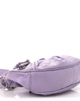 Extra Supple Calfskin Crocodile Embossed Le Cagole Shoulder Bag XS Lilac