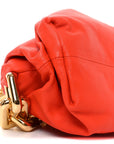 Calfskin The Pouch Chain Orange