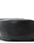 Calfskin Web Stripe Medium Dionysus Hobo Black