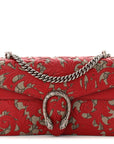 GG Supreme Monogram Arabesque Dionysus Shoulder Bag Hibiscus Red