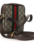 GG Supreme Monogram Web Mini Ophidia Messenger Brown