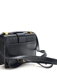 Smooth Calfskin Micro 30 Montaigne Flap Bag Black