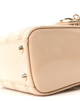 Patent Cannage Mini Lady D1OR Beige