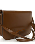 Box Calfskin Medium Classic Box Flap Bag Camel