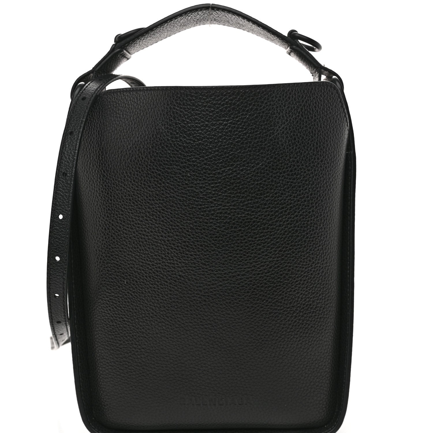 Calfskin Logo XS Tool 2.0 North-South Tote Black