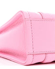 Grained Calfskin Micro The Tote Bag Fluro Candy