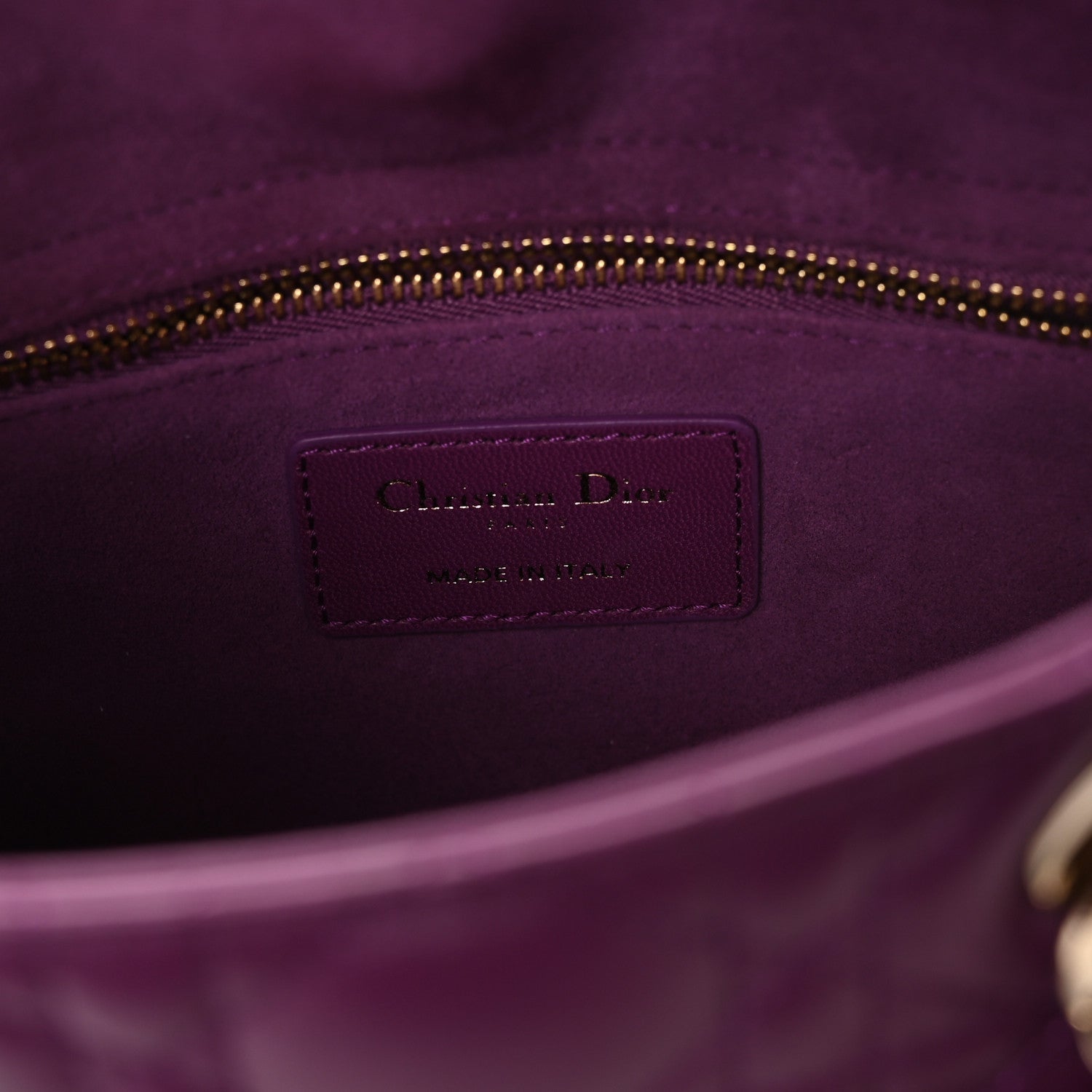 Lambskin Cannage Small My ABCD1OR Lady D1OR Purple