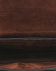 Shiny Lambskin Soft Triomphe Little Half Moon Bag Brick