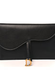 Goatskin Saddle Pouch Black
