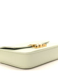 Shiny Calfskin Triomphe Chain Shoulder Bag Jade