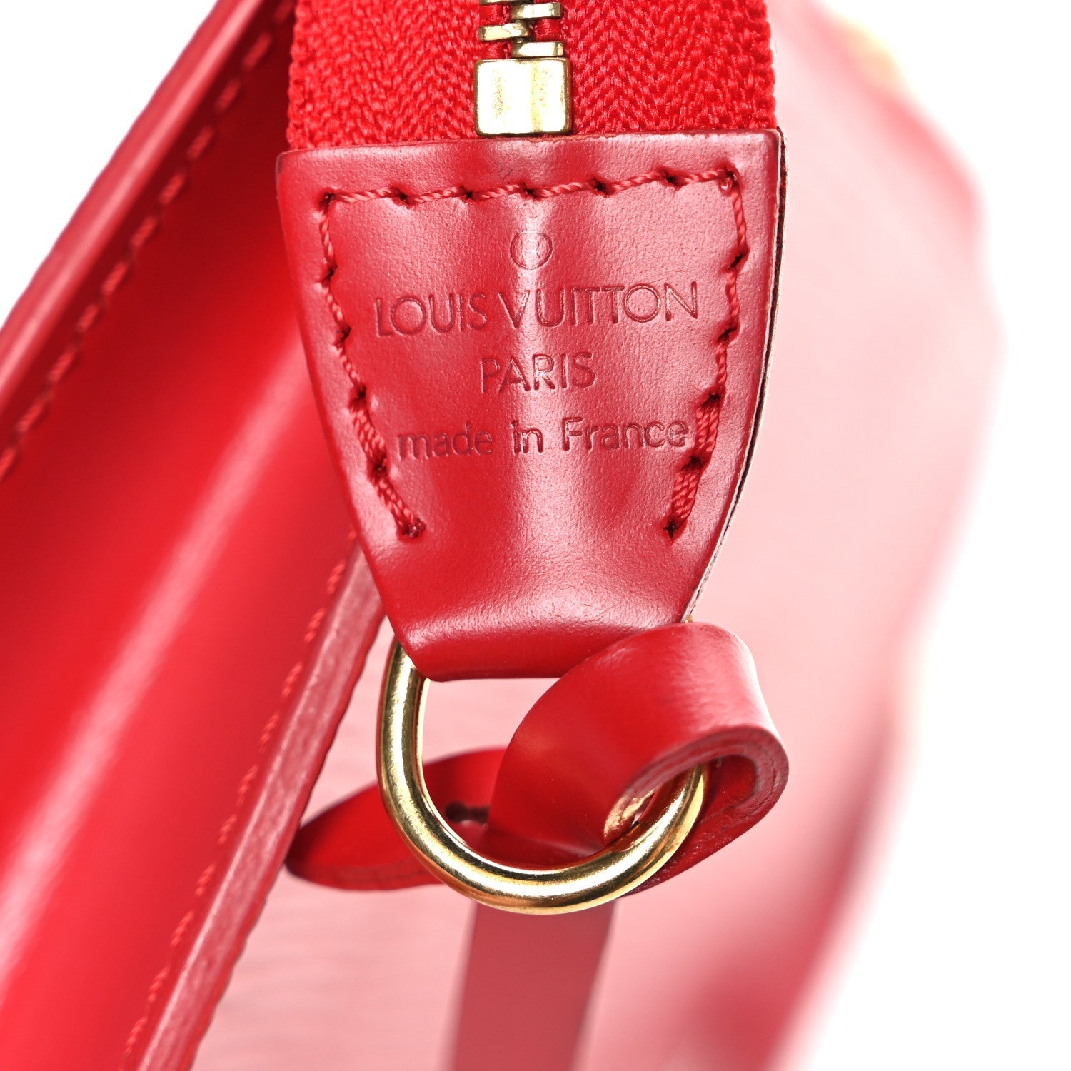 Epi Pochette Accessories 24 Castillan Red