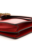 Dollar Calfskin Swarovski Crystal Small Dionysus Shoulder Bag Hibiscus Red