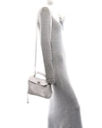 Natural Smooth Calfskin Mini Rodeo Top Handle Handbag Optic White