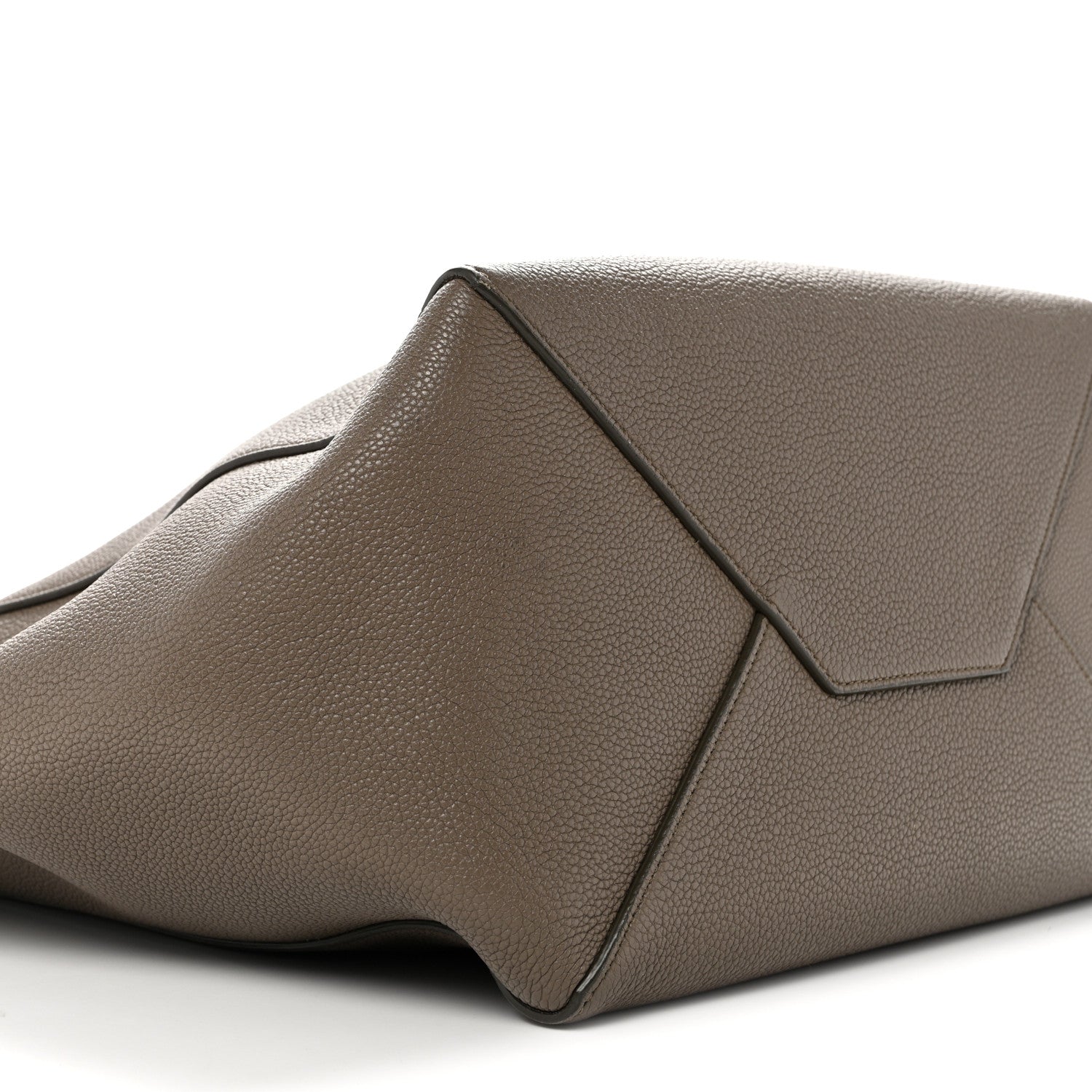 Soft Grained Calfskin Small Belt Cabas Phantom Taupe