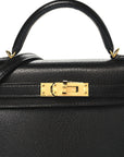 Chevre Chamkila Mini Kelly Sellier 20 Black