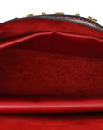 Calfskin J'AD1OR Chain Flap Bag Red
